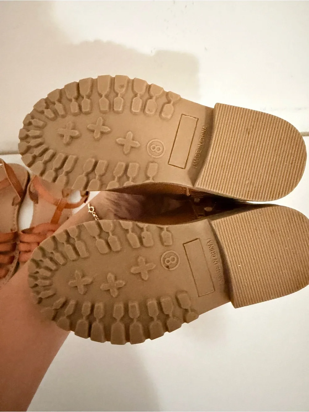 Old Navy Tan Brown Kids Sandals and Ankle Boots Set
